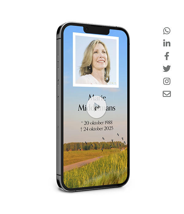 Molen Virtuele Rouwkaart