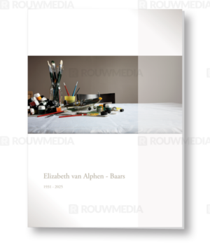 Rouwkaart met modelvliegtuig