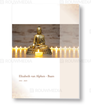 Rouwkaart met Boeddha beeld