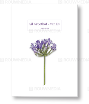 Rouwkaart agapanthus