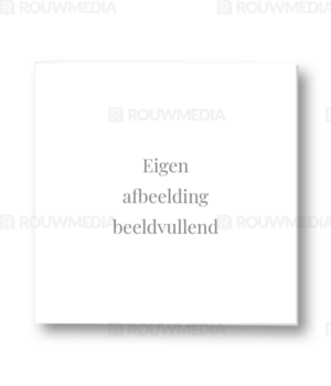 Blanco kaart met eigen beeldvullende afbeelding