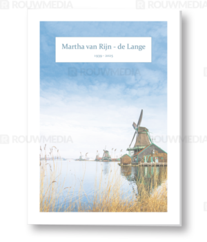 Rouwkaart met Zaanse Schans