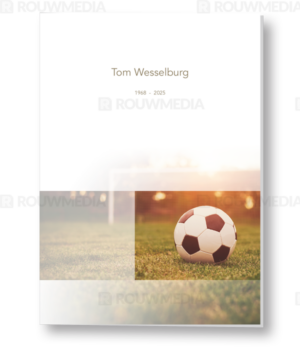 Rouwkaart met voetbal