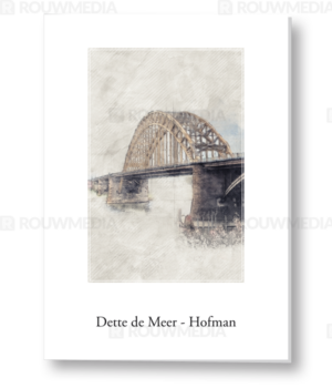 Rouwkaart met Nijmegen Waalbrug