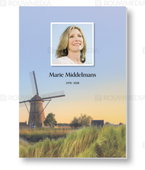Molen Rouwkaart - Passend bij virtuele rouwkaart